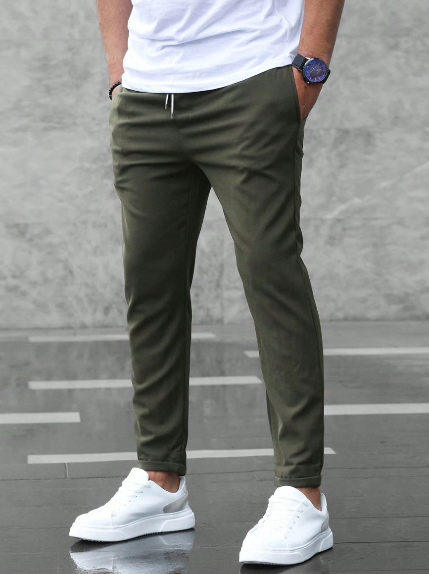 Jogging Slim Fit Homme, coloris Vert armée