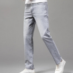 Jean Homme Coupe Droite Ajustée, coloris Gris