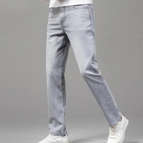 Jean Homme Coupe Droite Ajustée, coloris Gris