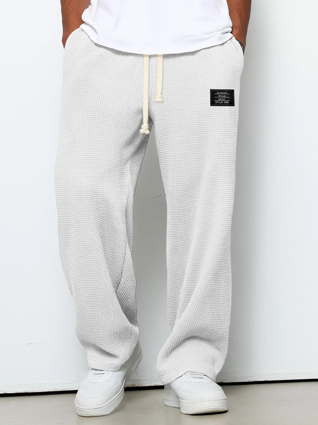 Pantalon Homme Décontracté, coloris Blanc