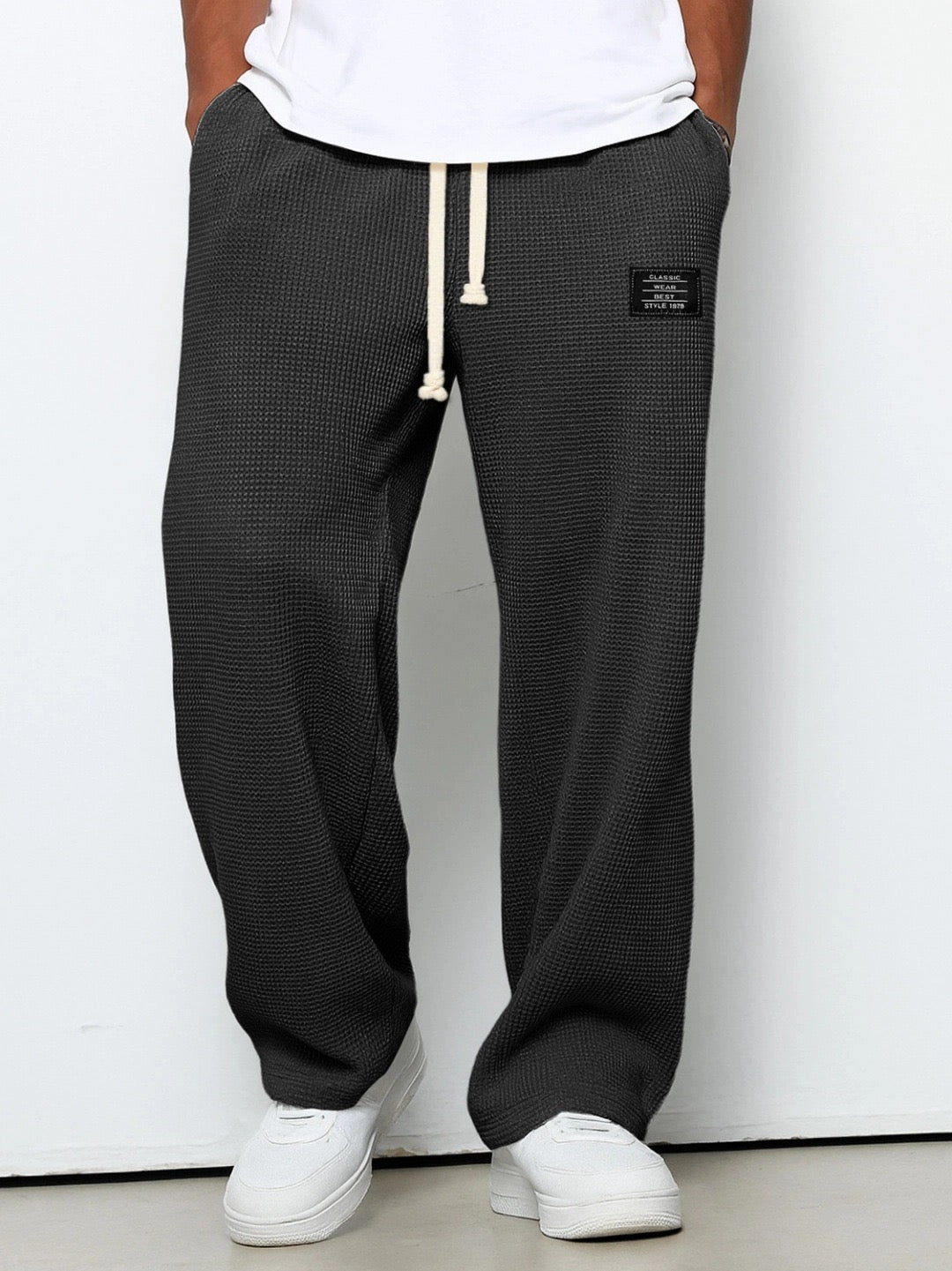 Pantalon Homme Décontracté, coloris Noir