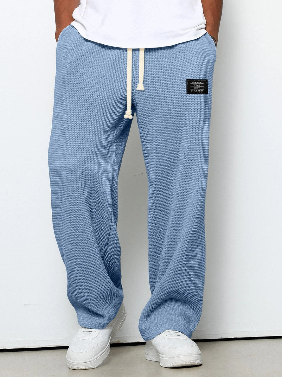 Pantalon Homme Décontracté, coloris Bleu ciel
