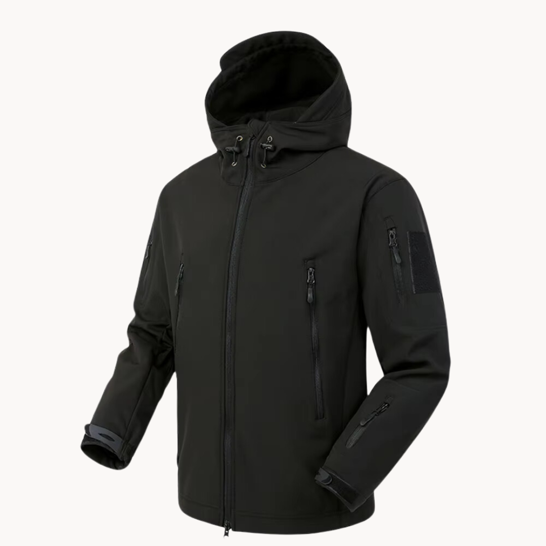 Veste à Capuche Étanche Ultralégère pour Homme, coloris Noir