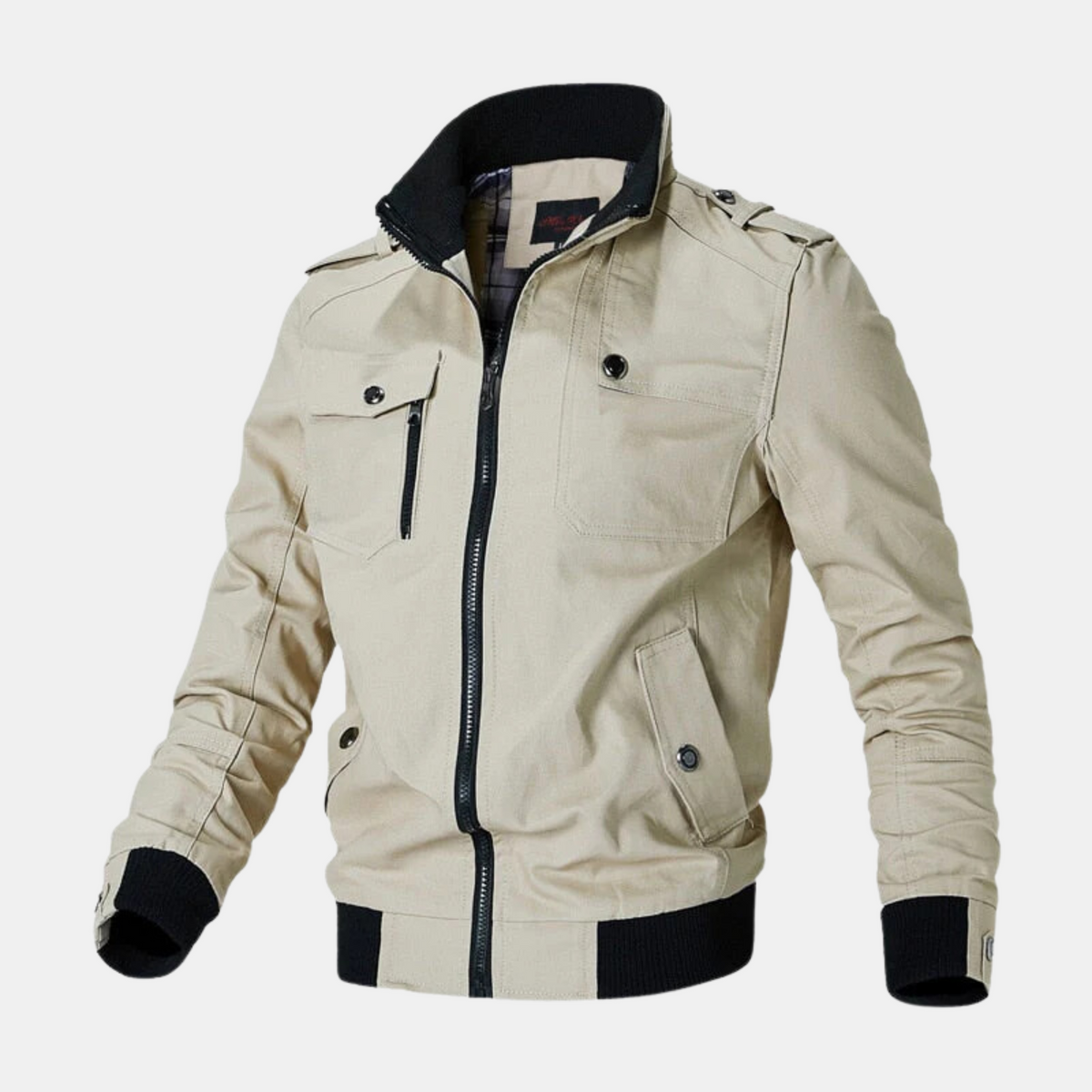 Blouson bombardier pour hommes, coloris Kaki