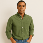 Chemise homme à manches longues et col classique, vue 11