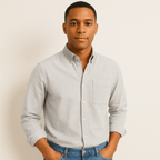 Chemise homme à manches longues et col classique, vue 17