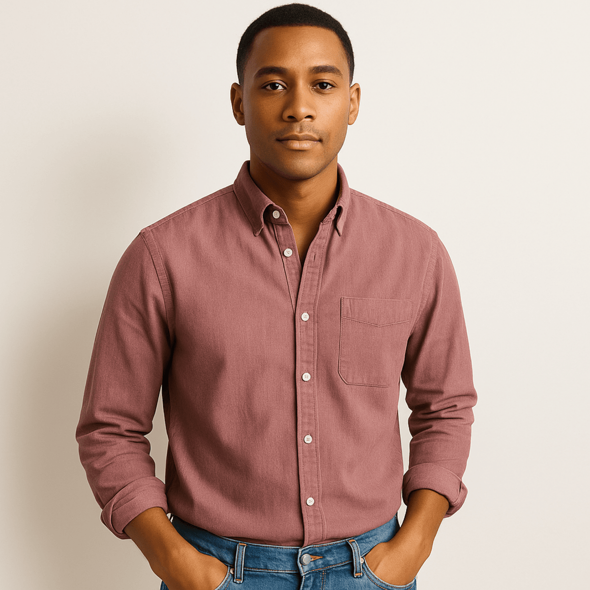 Chemise homme à manches longues et col classique, vue 19