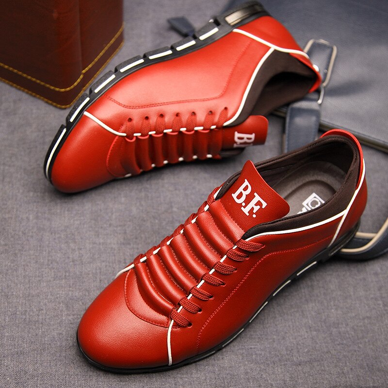 Hommes Formelles en Cuir Chaussures, coloris Rouge