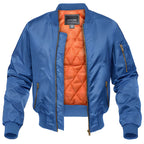 Bomber classique pour homme, coloris Bleu
