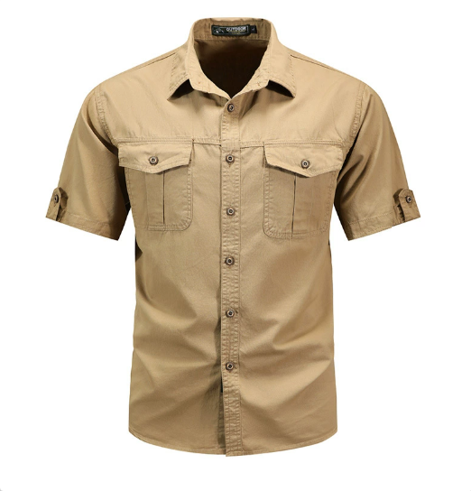 Chemise Cargo Utilitaire Homme, coloris Kaki