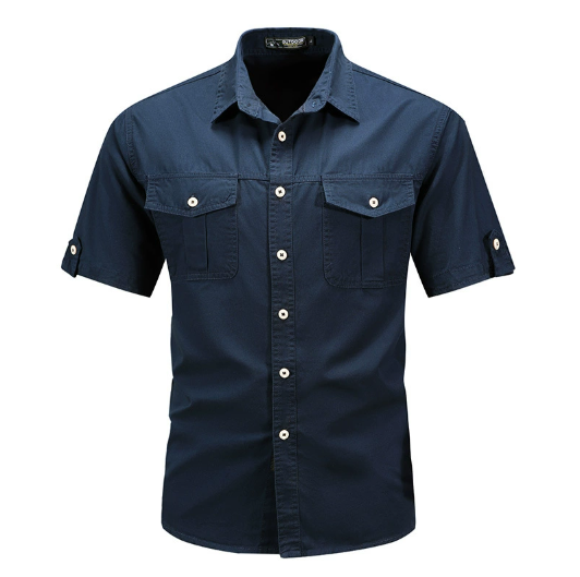 Chemise Cargo Utilitaire Homme, coloris Bleu foncé