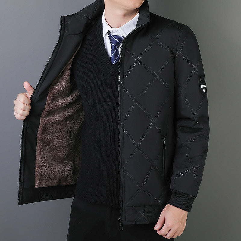 Veste matelassée zippée pour homme, coloris Noir