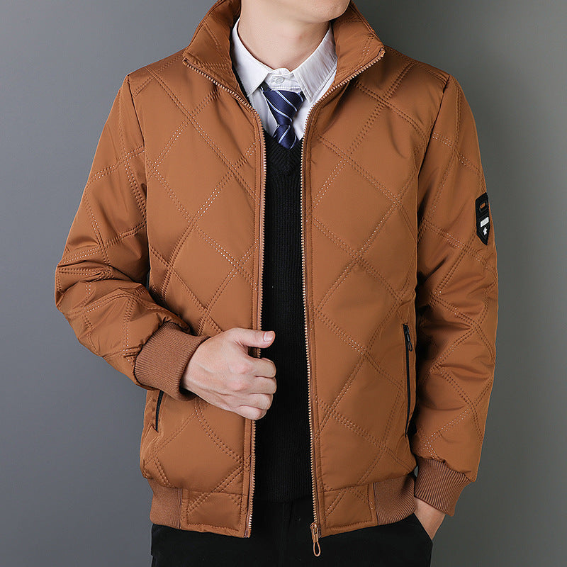 Veste matelassée zippée pour homme, coloris Jaune Terre