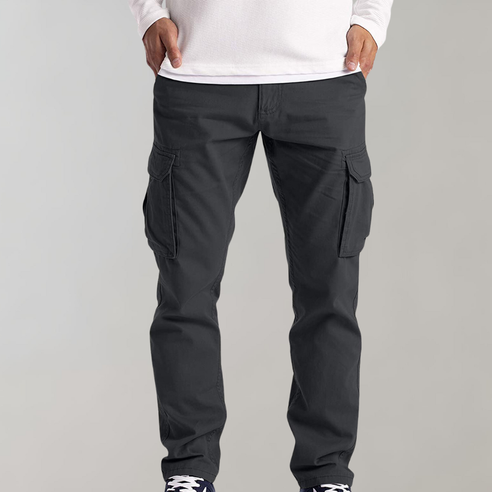 Pantalon cargo pour homme, coloris Gris foncé