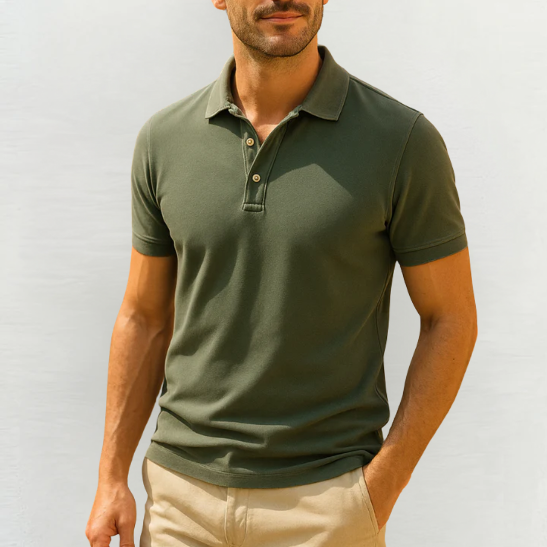 Polo Homme en Laine Mérinos, vue principale