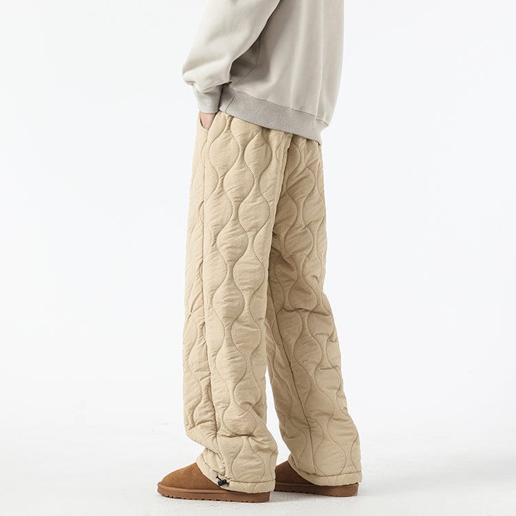 Pantalon Hiver Matelassé Homme à Coupe Ample, vue 4