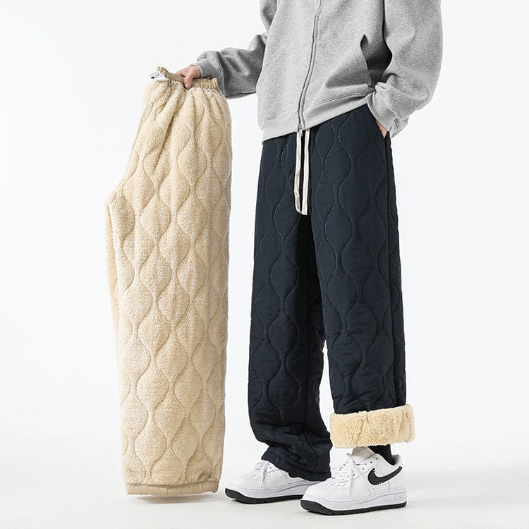 Pantalon Hiver Matelassé Homme à Coupe Ample, vue 3