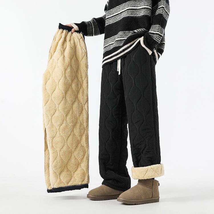 Pantalon Hiver Matelassé Homme à Coupe Ample, vue 2