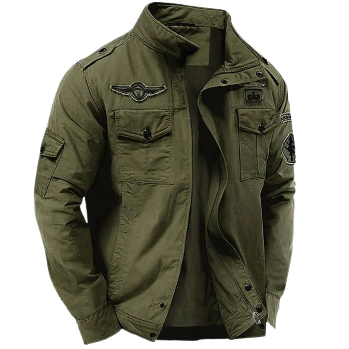 Veste Cargo Structurée Homme, coloris Vert