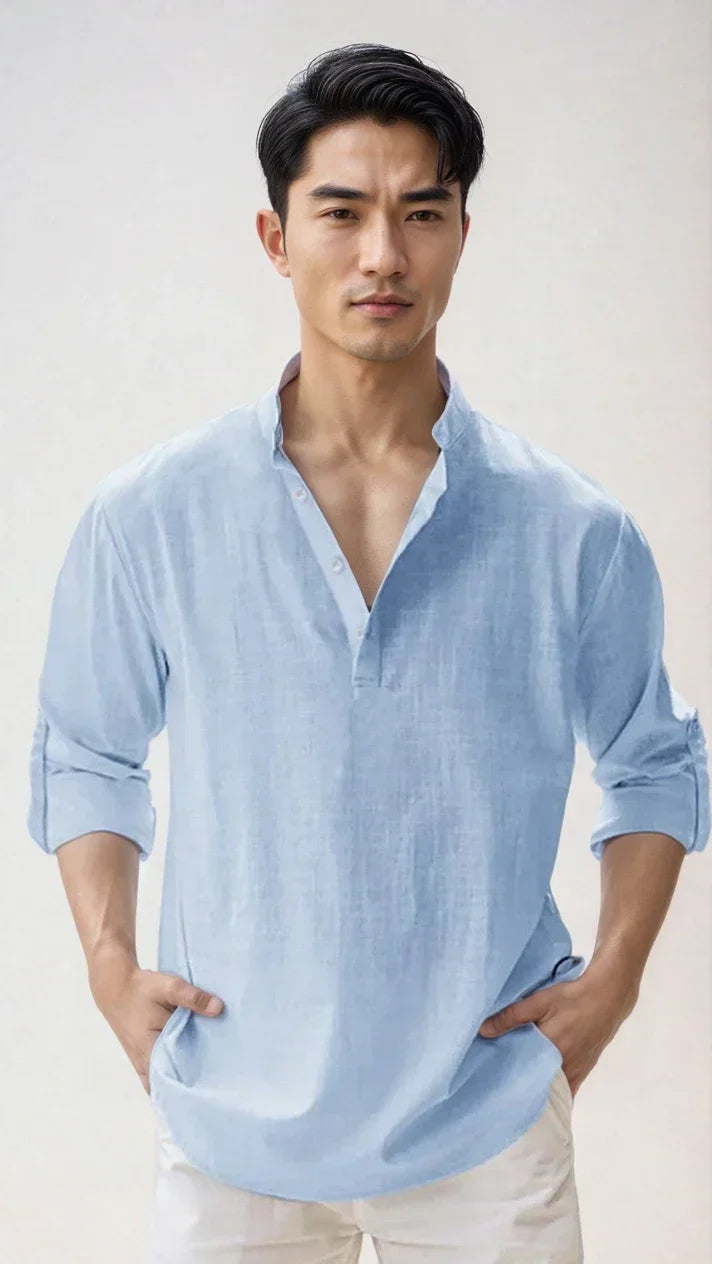 Chemise en lin pour homme, vue 6