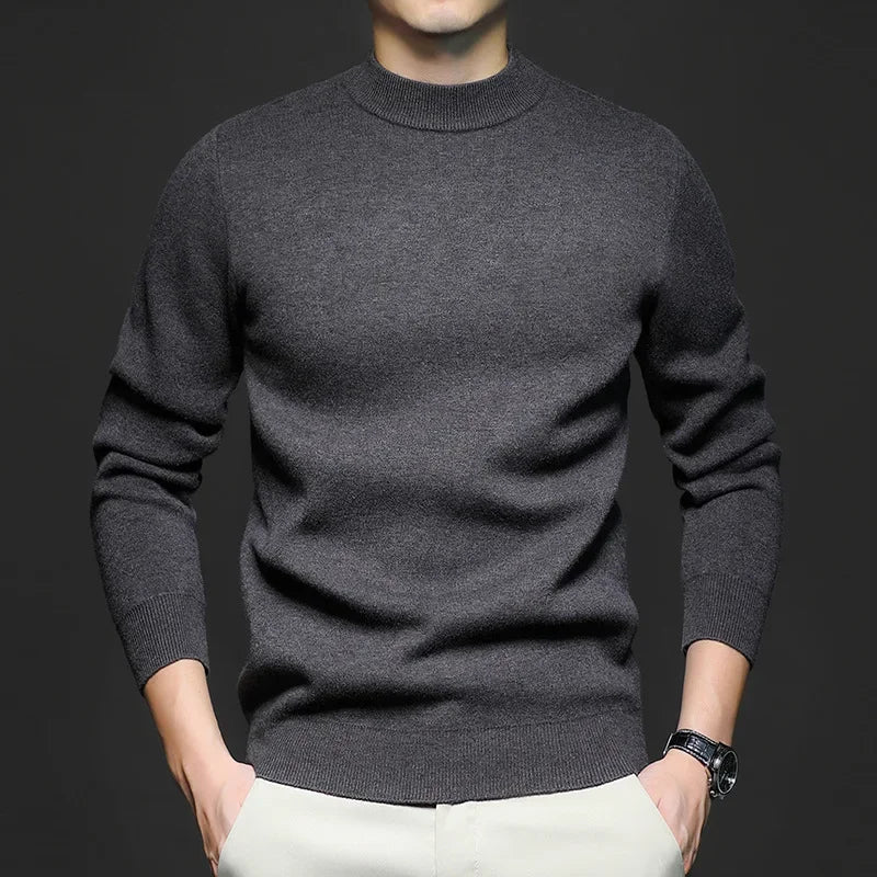 Pull en Laine pour Homme à Col Mi-Haut, vue 6