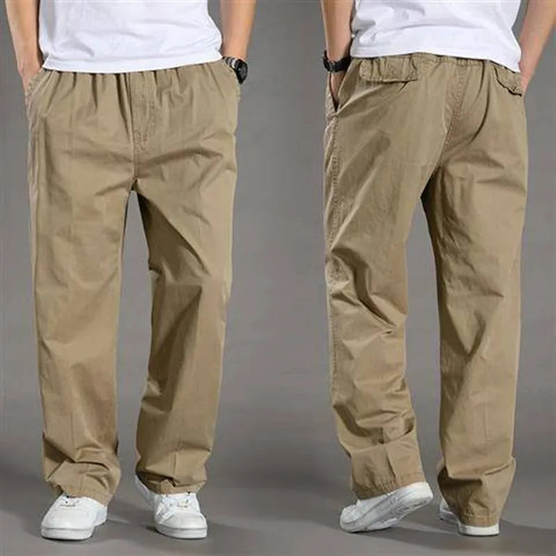 Pantalon Cargo Coupe Décontractée pour Homme, coloris Kaki