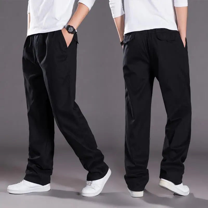 Pantalon Cargo Coupe Décontractée pour Homme, coloris Noir