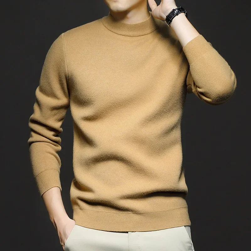 Pull en Laine pour Homme à Col Mi-Haut, vue 2