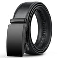 Ceinture noire à boucle automatique sans trous, vue principale