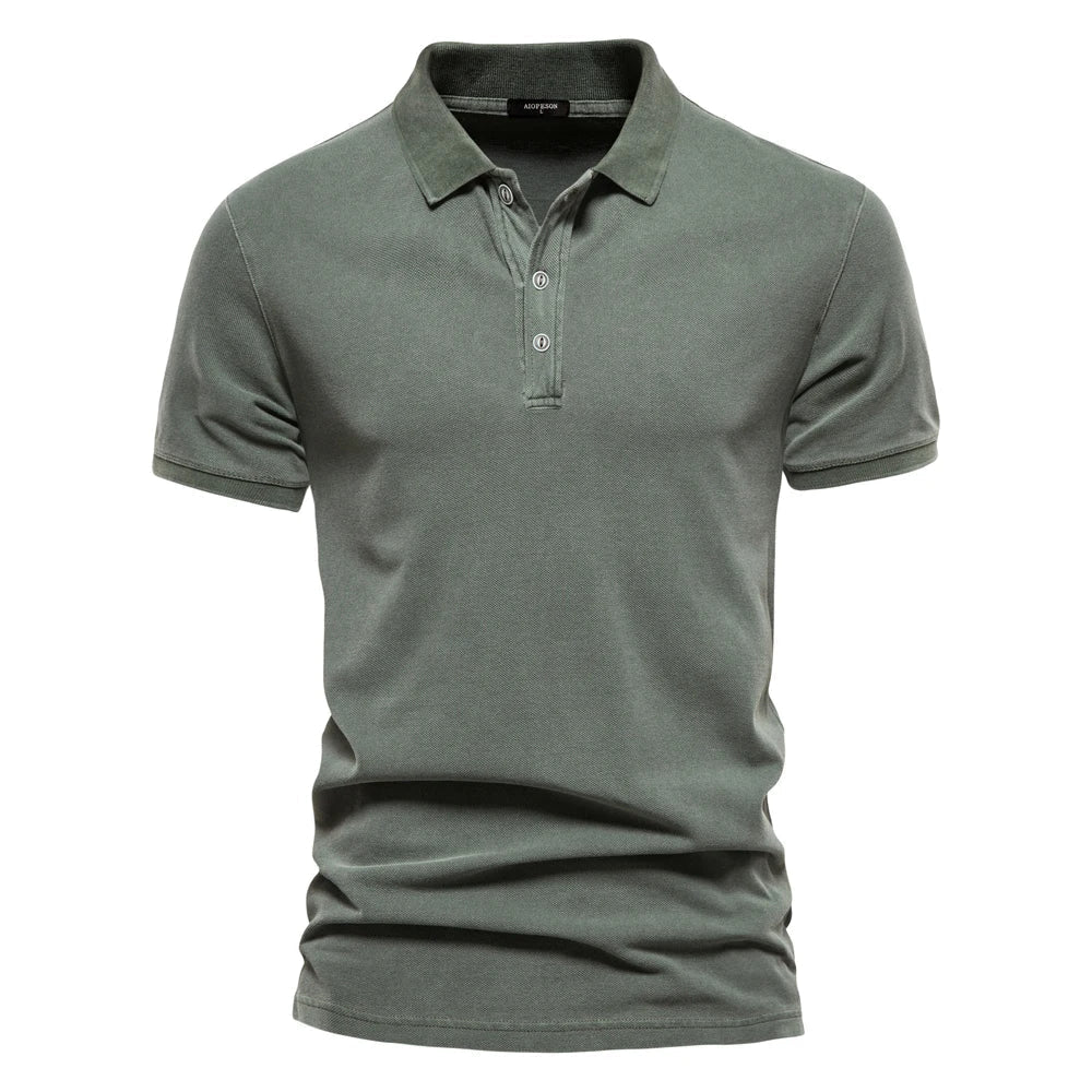 Polo Homme à Manches Courtes, coloris Vert