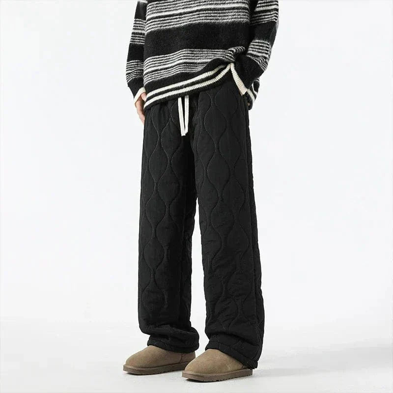 Pantalon Hiver Matelassé Homme à Coupe Ample, vue 5