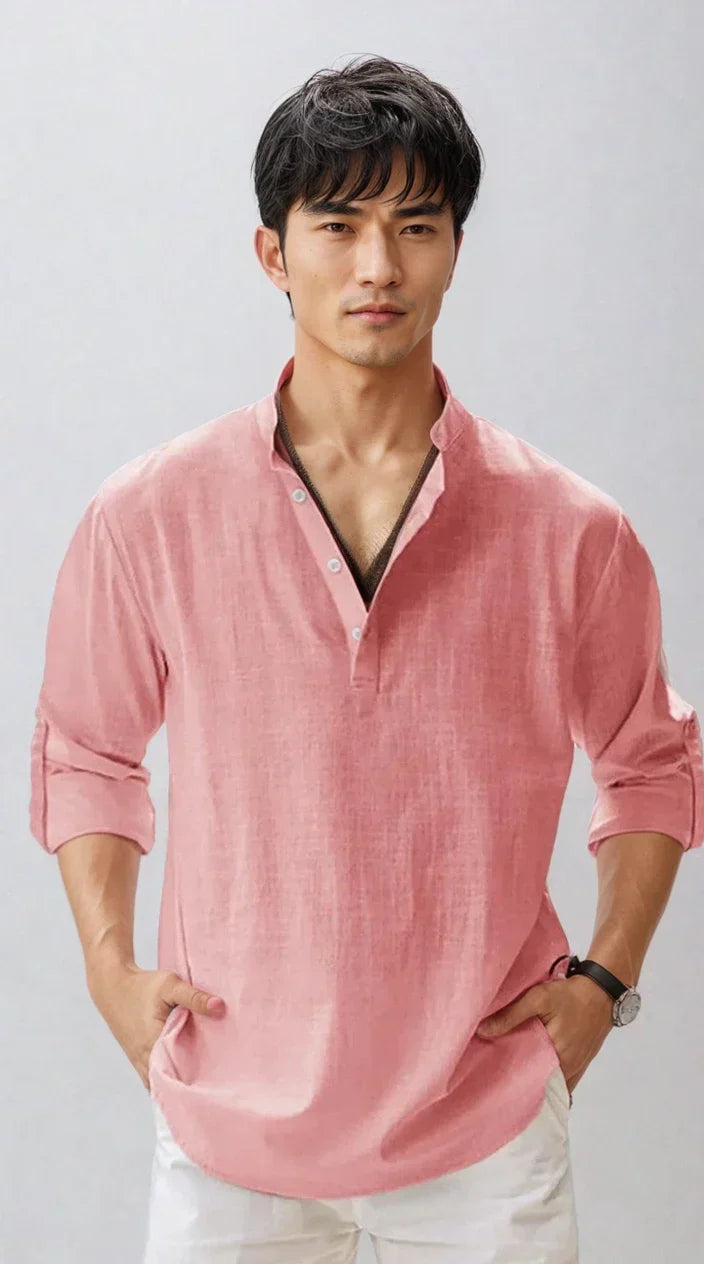 Chemise en lin pour homme, vue 2