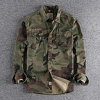 Chemise boutonnée homme, coloris Vert armee