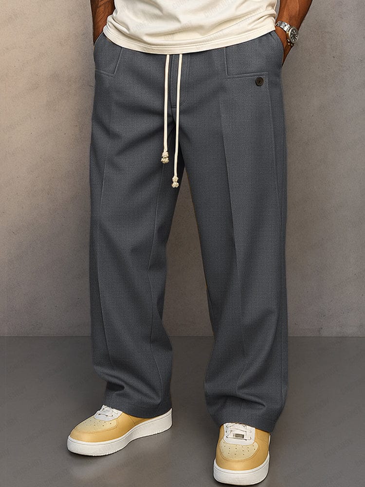 Pantalon Coton Homme Coupe Décontractée, coloris Gris