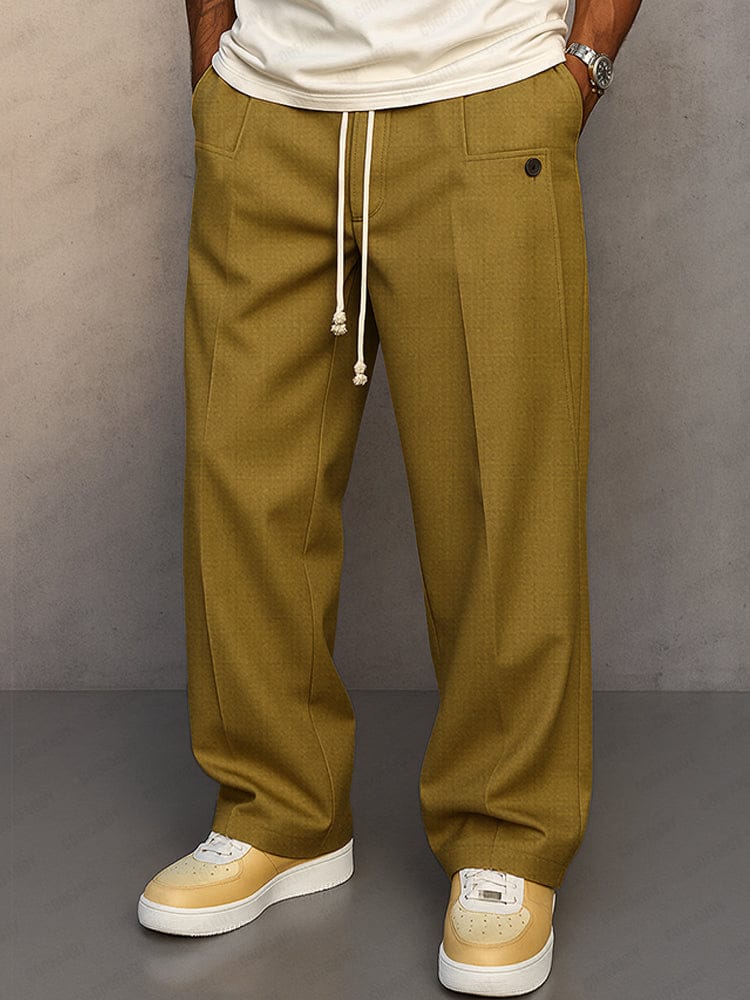 Pantalon Coton Homme Coupe Décontractée, coloris Kaki