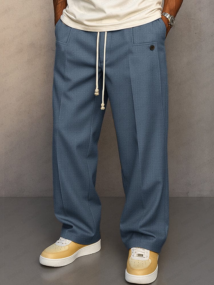 Pantalon Coton Homme Coupe Décontractée, coloris Bleu