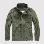Veste classique à manches longues pour hommes avec poches, coloris Vert