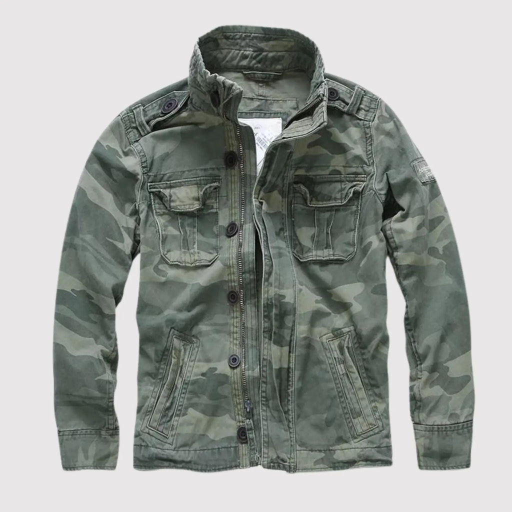 Veste classique à manches longues pour hommes avec poches