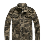 Veste classique à manches longues pour hommes avec poches, coloris Brun