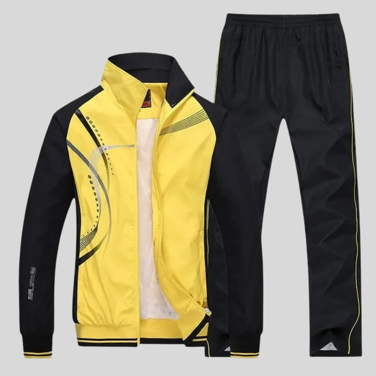 Ensemble de sport pour homme, coloris Jaune