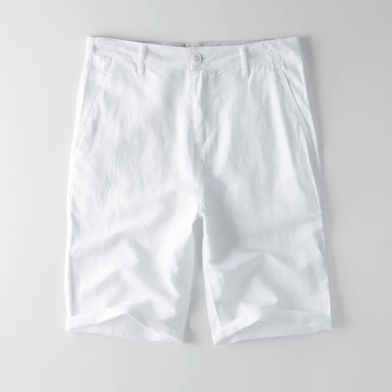 Short chino homme decontracte, coloris Blanc