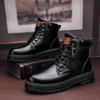 Bottes à Lacets pour Homme, coloris Noir