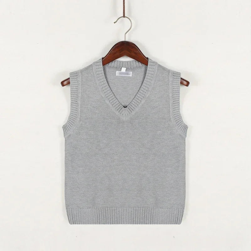 Gilet Sans Manches Col V Sculpté Homme, coloris Gris