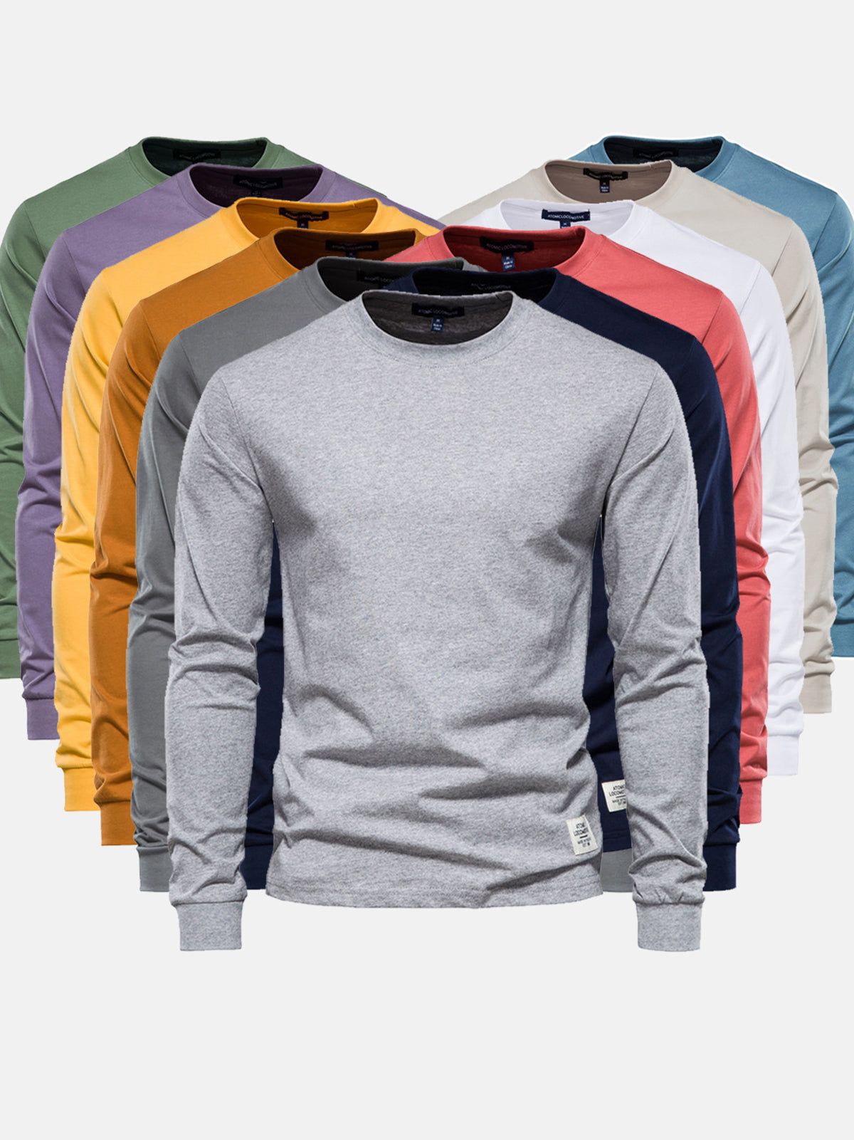 T-Shirt Homme Manches Longues en Coton, vue 4