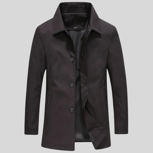 Manteau long pour homme, coloris Noir
