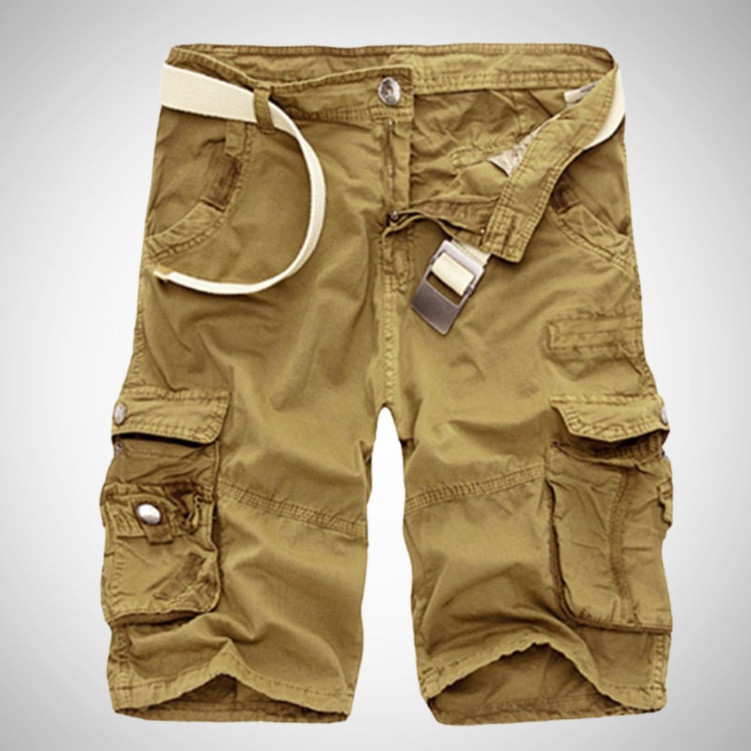 Short cargo homme, coloris Kaki