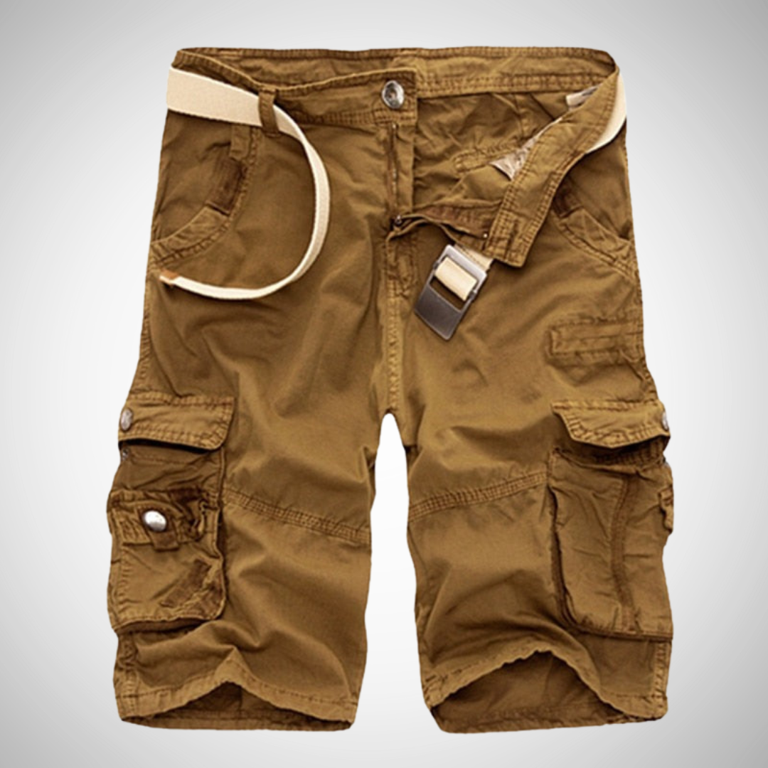 Short cargo homme, coloris Jaune foncé