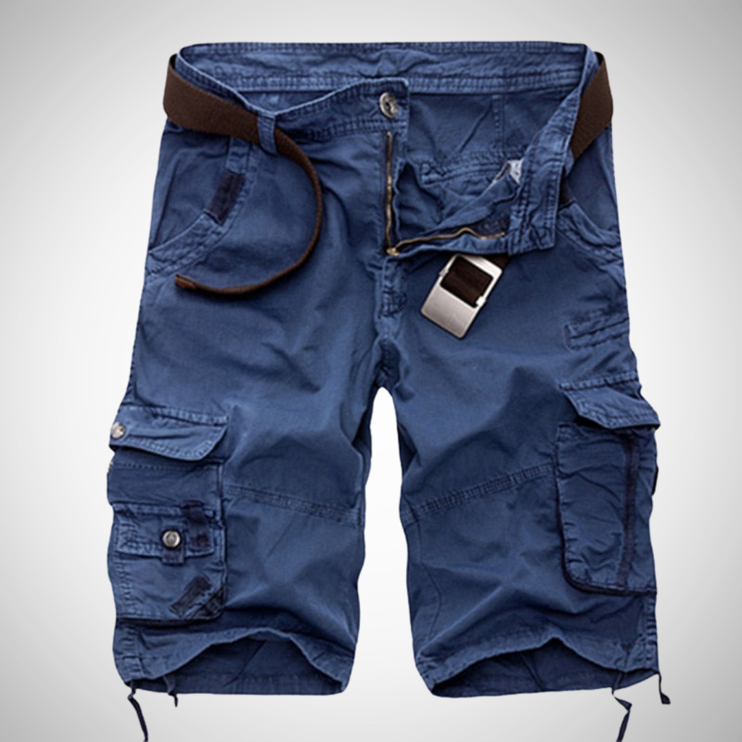 Short cargo homme, coloris Bleu