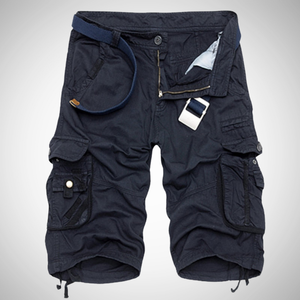 Short cargo homme, coloris Bleu foncé