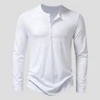 Chemise à manches longues pour homme, coloris Blanc